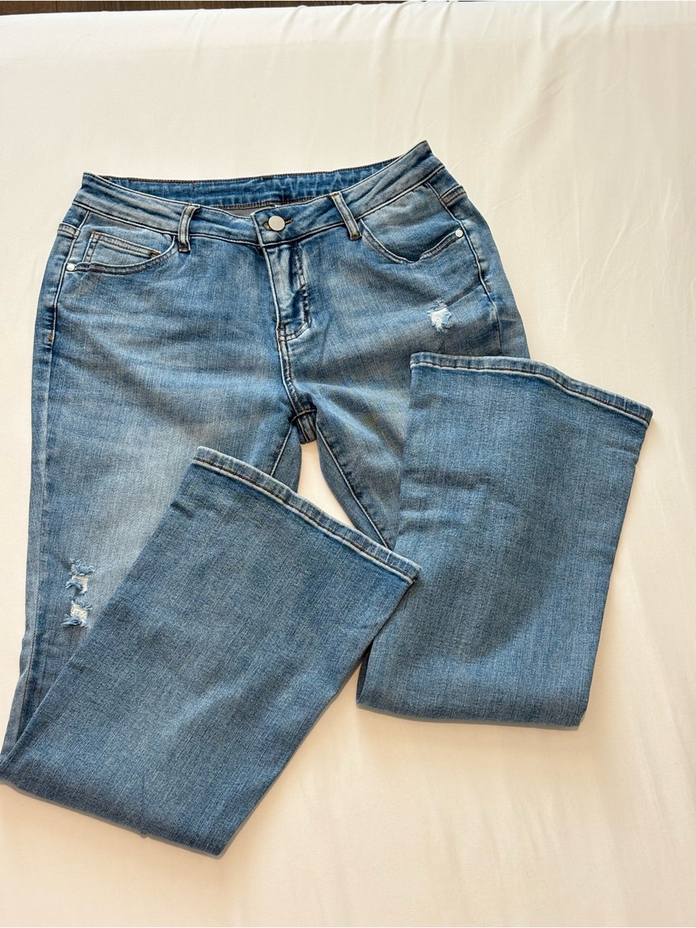 Classic Women's Blue Denim Jeans - Comfortable Everyday Fit